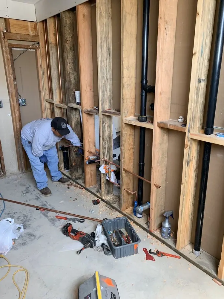 Commercial rough-in plumbing for Gas Line Repair in Frederick Junction
